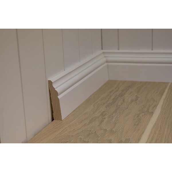 Skirting board 21×95×4400 white view 2