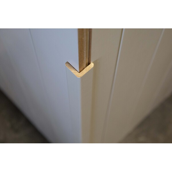 Angle trim 33×33×2700 white view 4