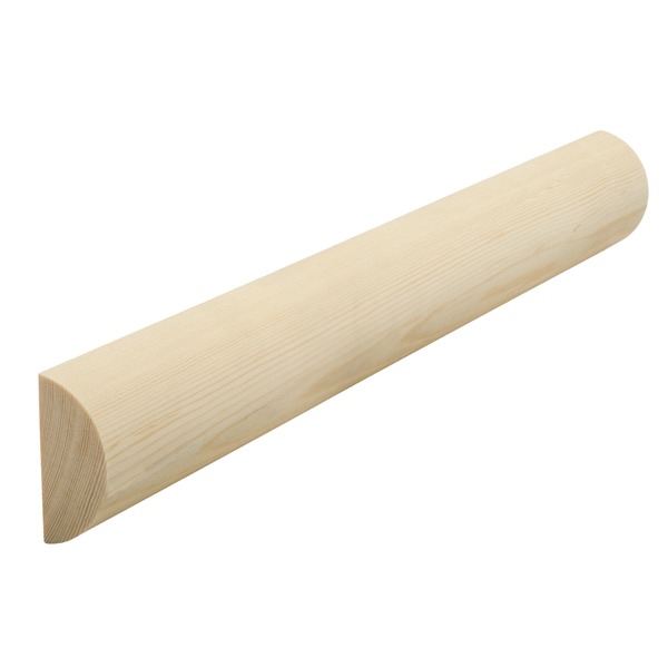 Half-round 21×43×2700 natural